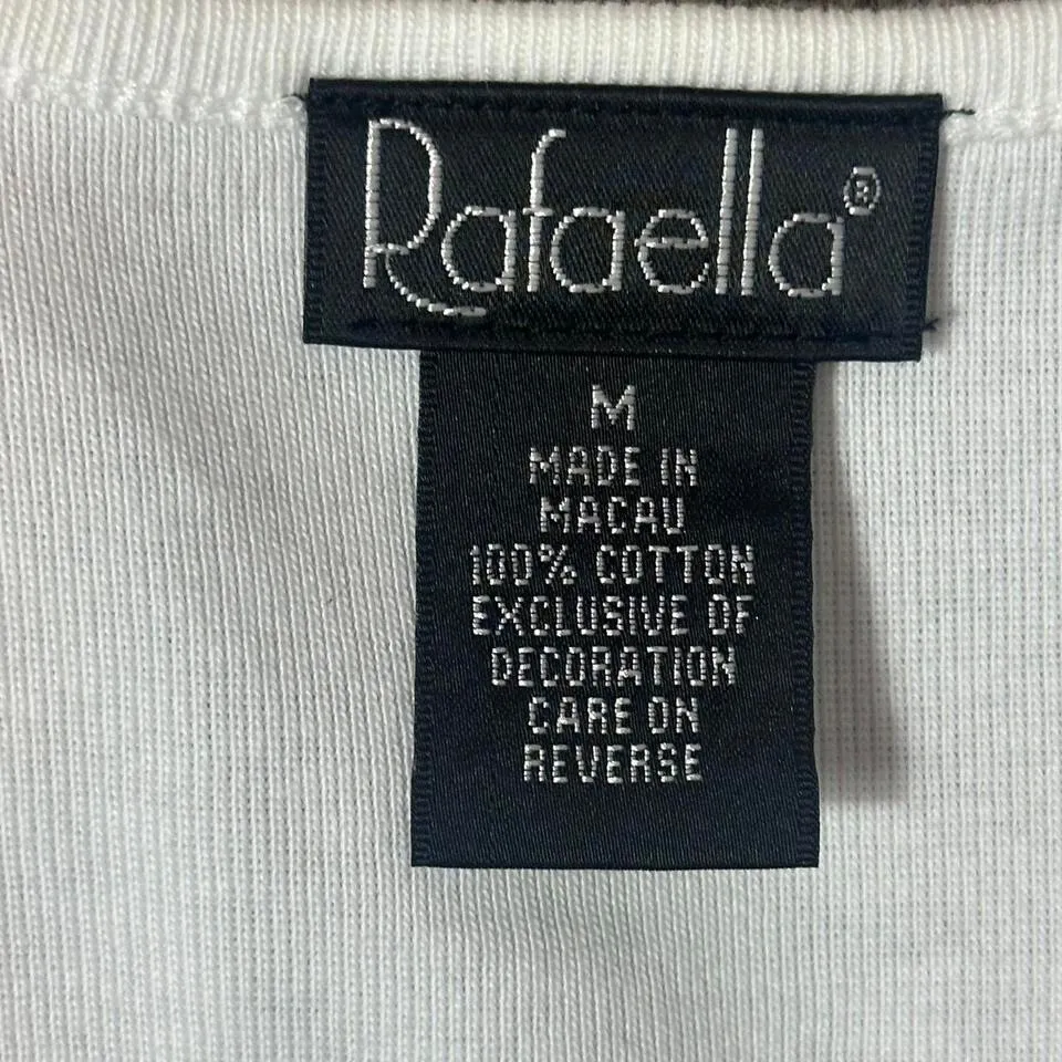 Vintage Rafaella Sleeveless Beaded‎ Crochet Trim Top - Image 6