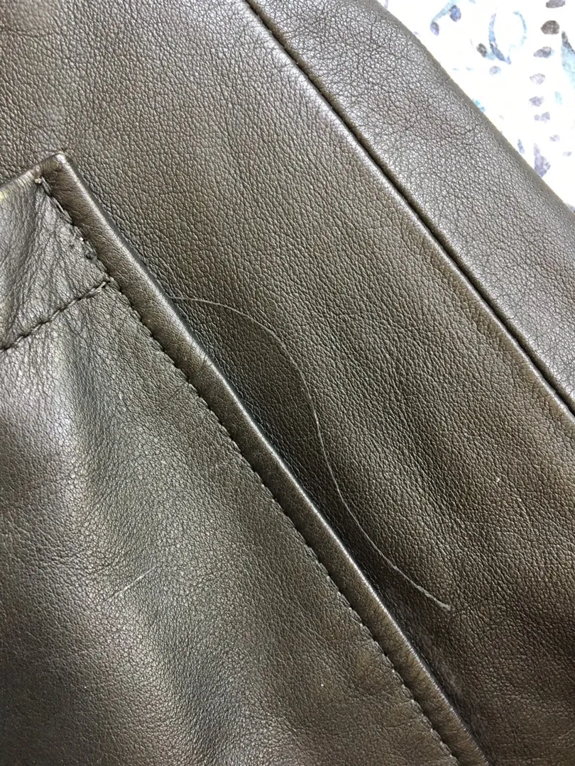 Vintage Peruvian Leather Jacket Black Size 6 - Image 10