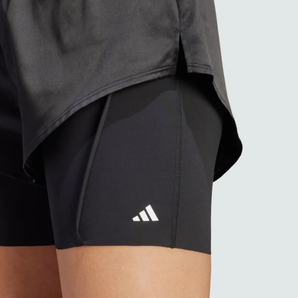 Adidas Women's Standard Power Aeroready Two-in-one Shorts BLK size XL (NWT) - Image 6