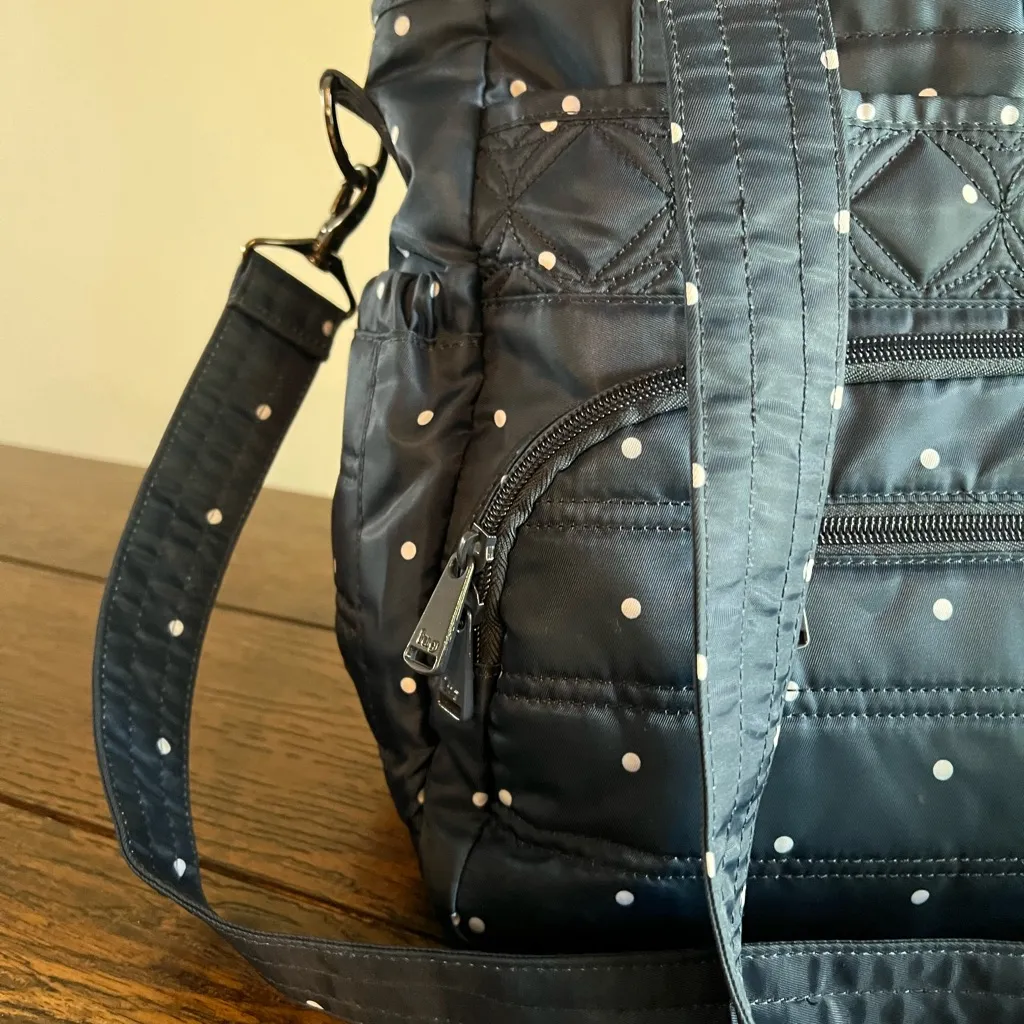 Lug Soprano Tote Bag Navy Pearl Baby Diaper Briefcase Academia City XL Purse Blue - Image 5