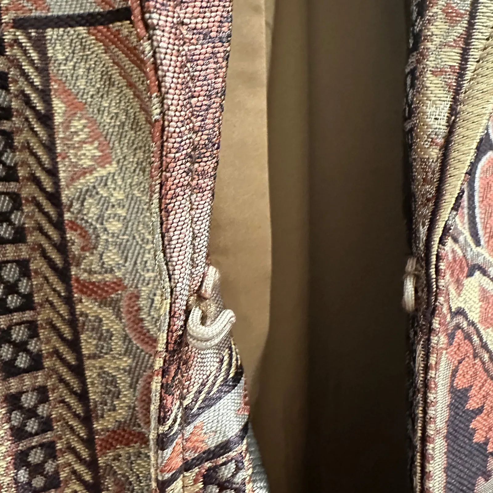 Chico’s Tapestry Dreams Brocade Patchwork Evening Coat Metallic Glam Art-to-Wear - Image 6