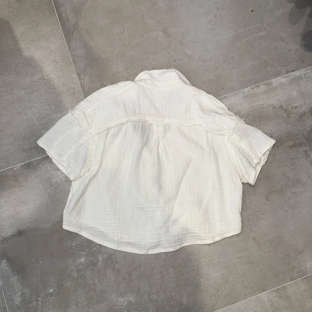 We The Free  Cream Button Down Top - Image 2