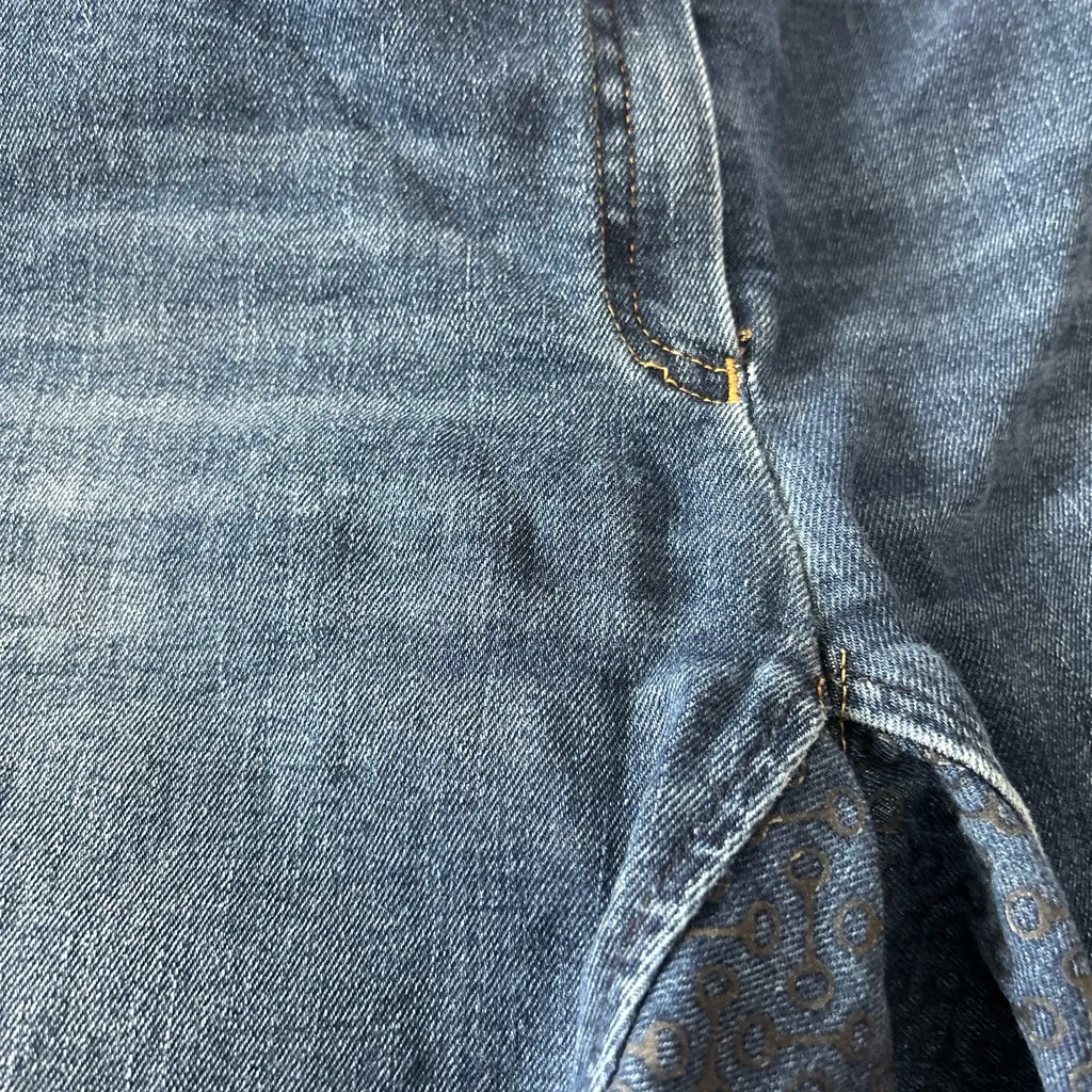 Horze Kaia high waist full seat breeches equestrian riding jeans Size 30 Blue - Image 13