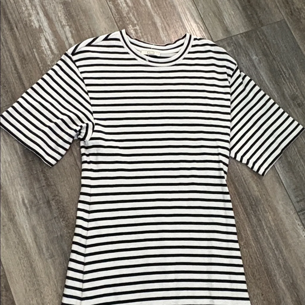 AYR The Oui-Peat Dress Weekend Jaunt Stripe in Black White Stripe size small - Image 5
