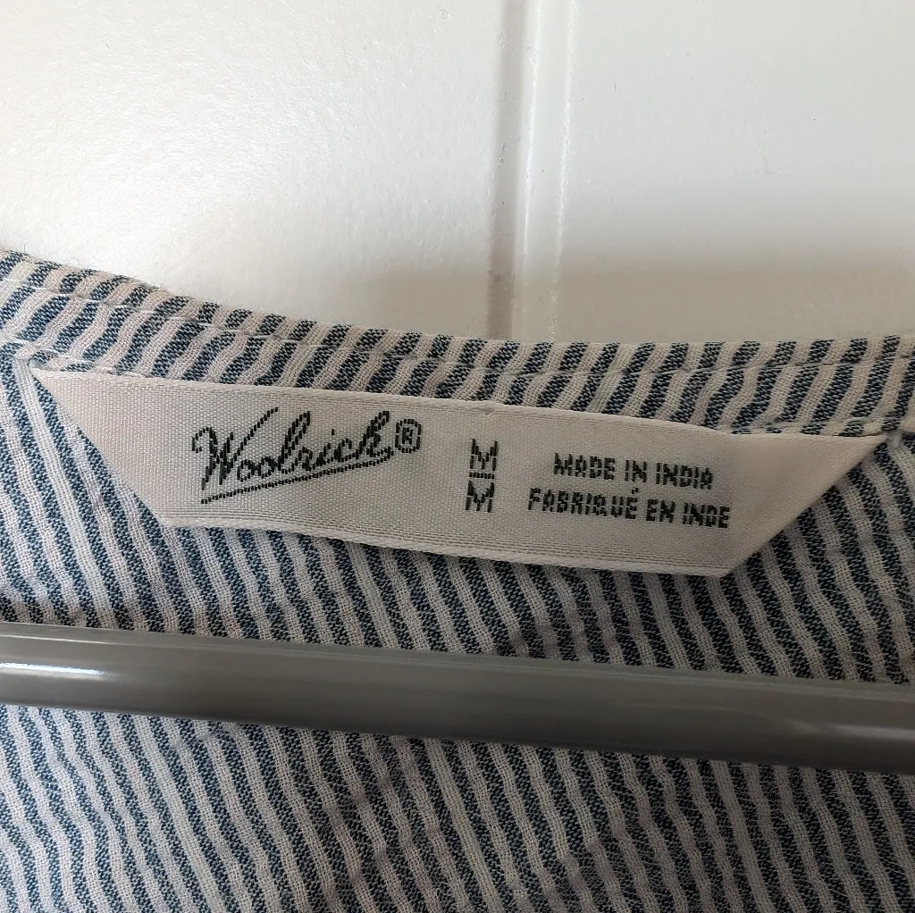 Woolrich Stripped Women's M Cotton Tank Top - Image 3