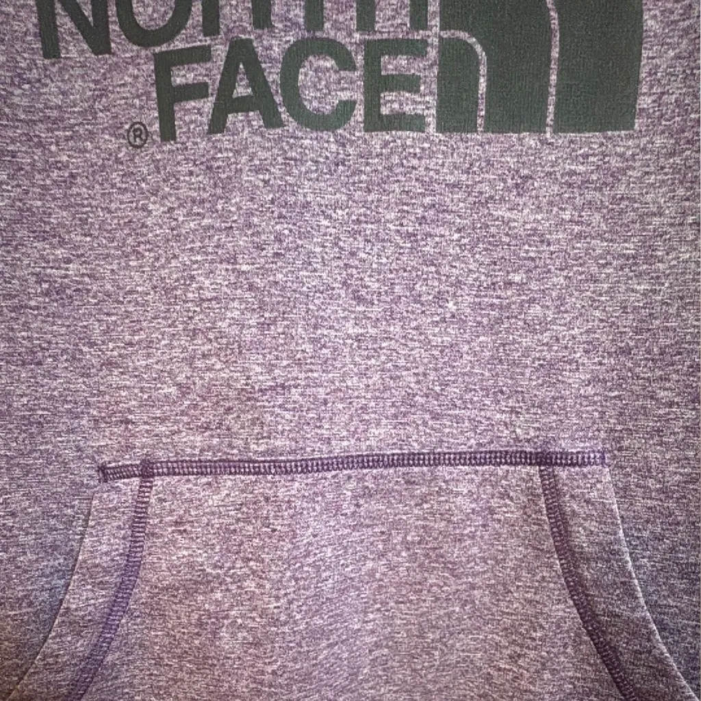 EUC The North Face Women's Purple pull over sweatshirt. Size SP - Image 4