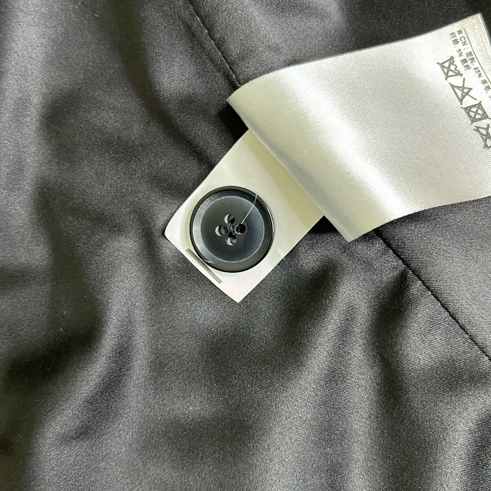 Banana Republic one button closure wool black blazer jacket - Image 13