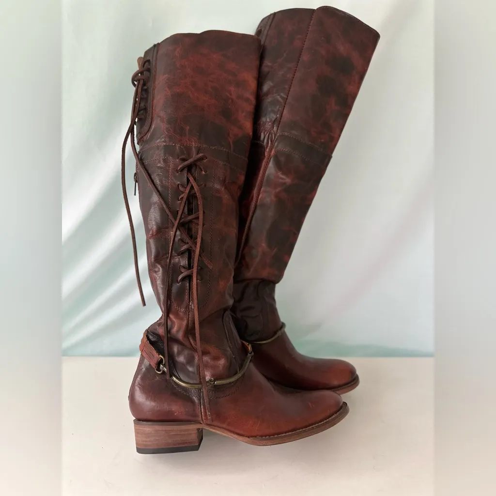 Union of Angels Elegant Brown Over the Knee Boots NWOB Size 6 - Image 5
