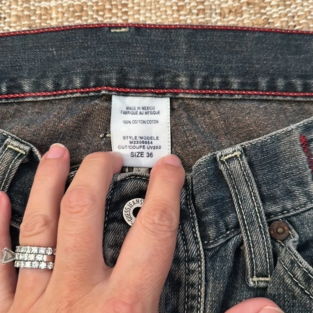 **LAST CALL** Guess Jeans “Vintage” Men’s Denim Shorts Size 36 - Image 2