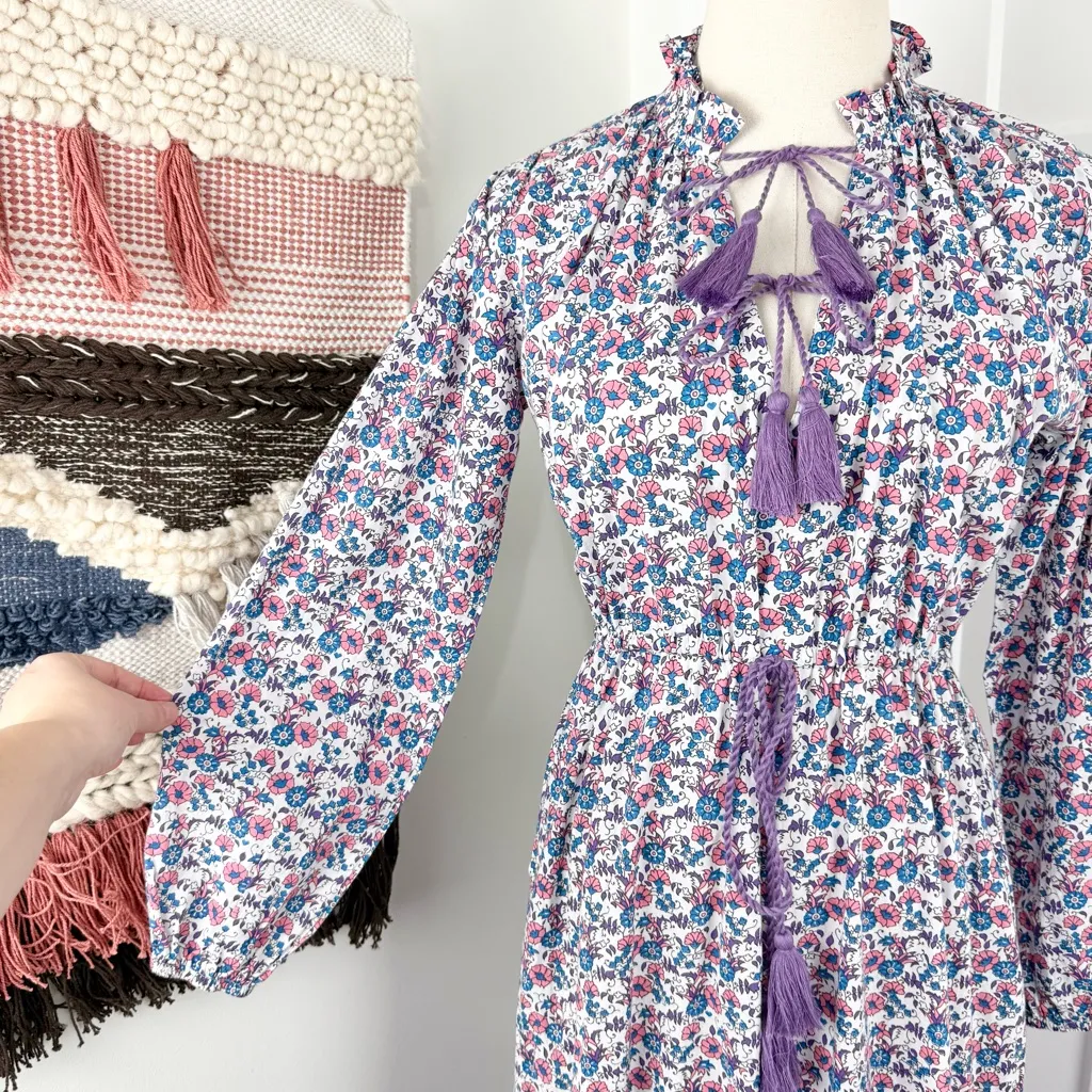 NEW Mille Astrid Floral Dress Bluebell Sz XS White - Image 7