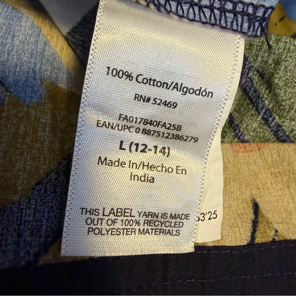 Free Assembly cotton midi dress with puff sleeves size L NWT blue floral Size L - Image 11