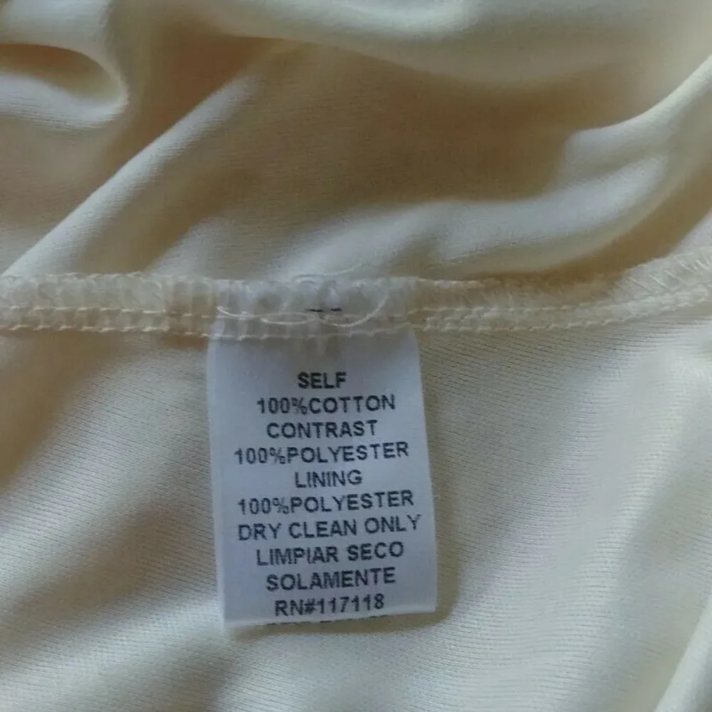 Soiéblu Ivory Lace Illusion Sweetheart Neckline Knee-Length ModCloth Dress Large - Image 7