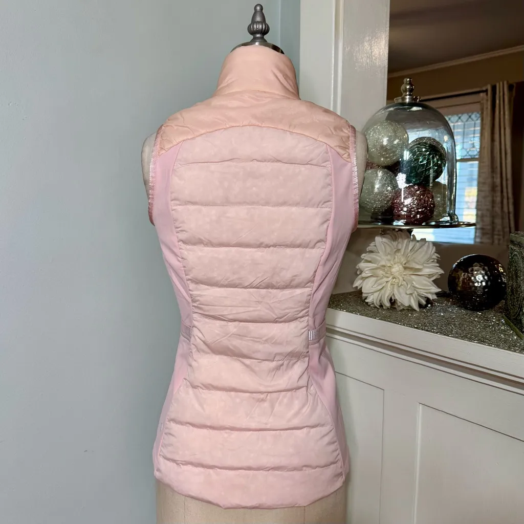 Lululemon Down For It All Vest Down Winter Coat Pink Mist Size 4 - Image 8