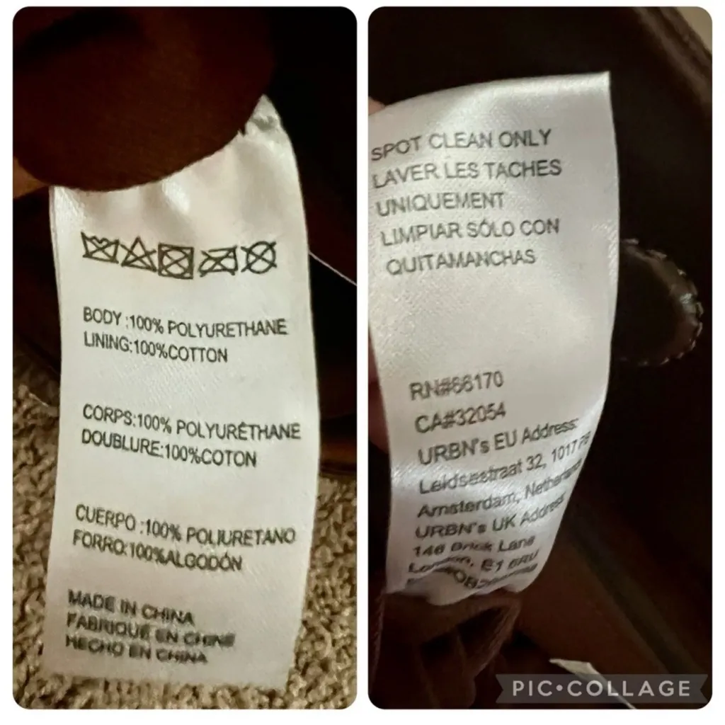 Anthropologie Vegan Leather Scrunched Envelope Convertible Clutch, Brown, Gold - Image 14