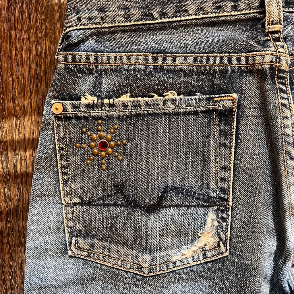 Rare Vintage NWT 7 For All Mankind China Wall Flare Wide Leg Jeans - Image 12