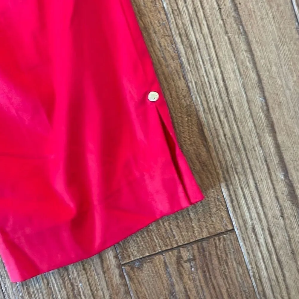 Ellen Tracy NWT red cardinal straight crop pants 4 - Image 10