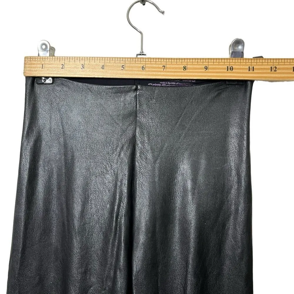 Commando Faux Leather Leggings Women’s Size Small Black High Rise Compre… - Image 9