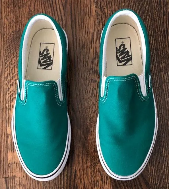 Vans forest green slip on - Image 2