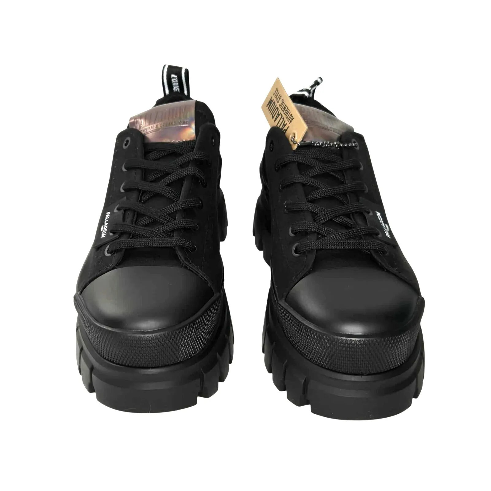 Palladium Women's Revolt Lo Tx Sneaker Size 8.5 NIB Platform Black - Image 2