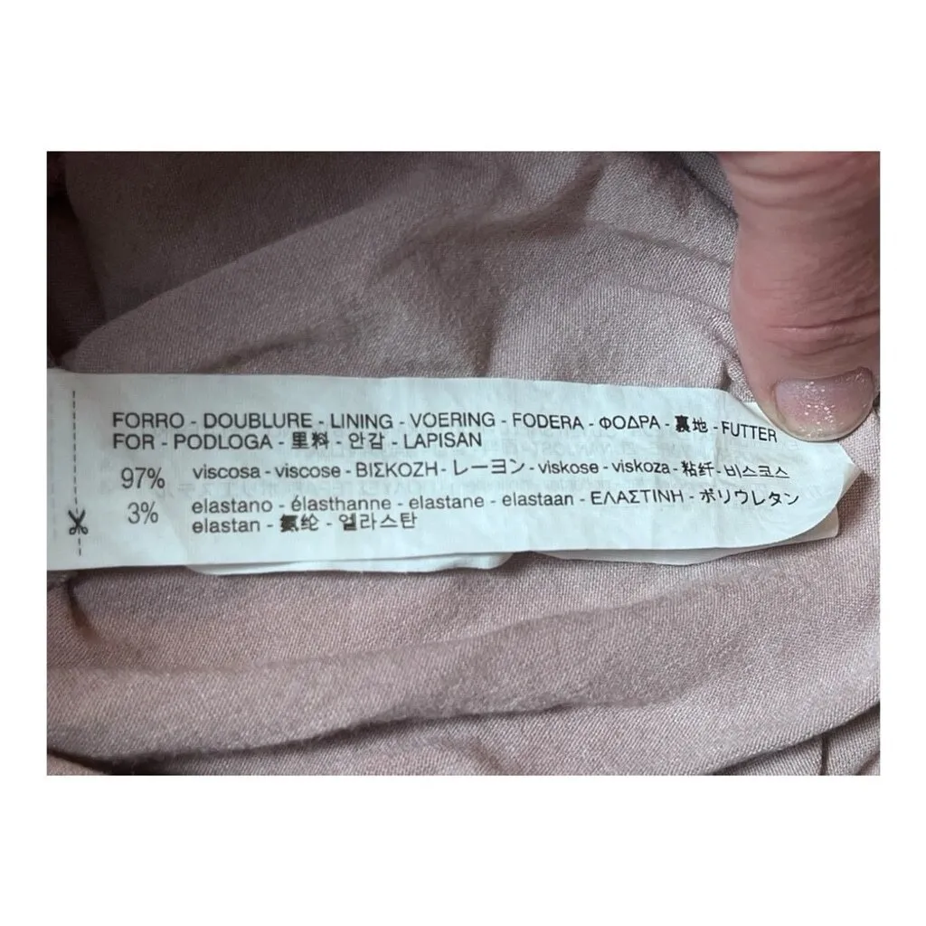 Zara Sheer Lined Purple Lilac Sheath Dress Size S Feminine Ethereal Garden Fairy - Image 5