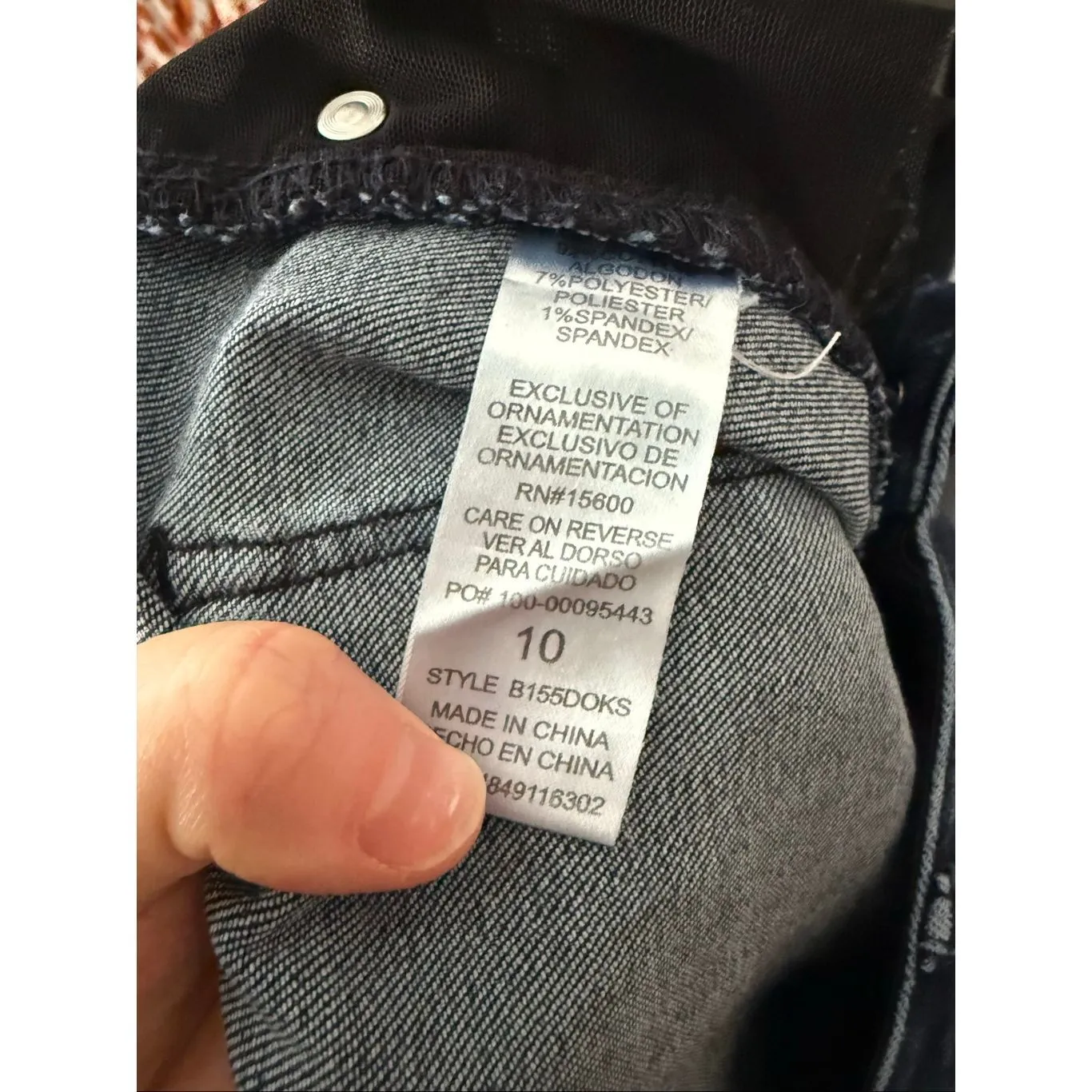 Democracy Women’s 10 Ab Solution Raw Hem Jeans Ankle Stretchy - Image 5