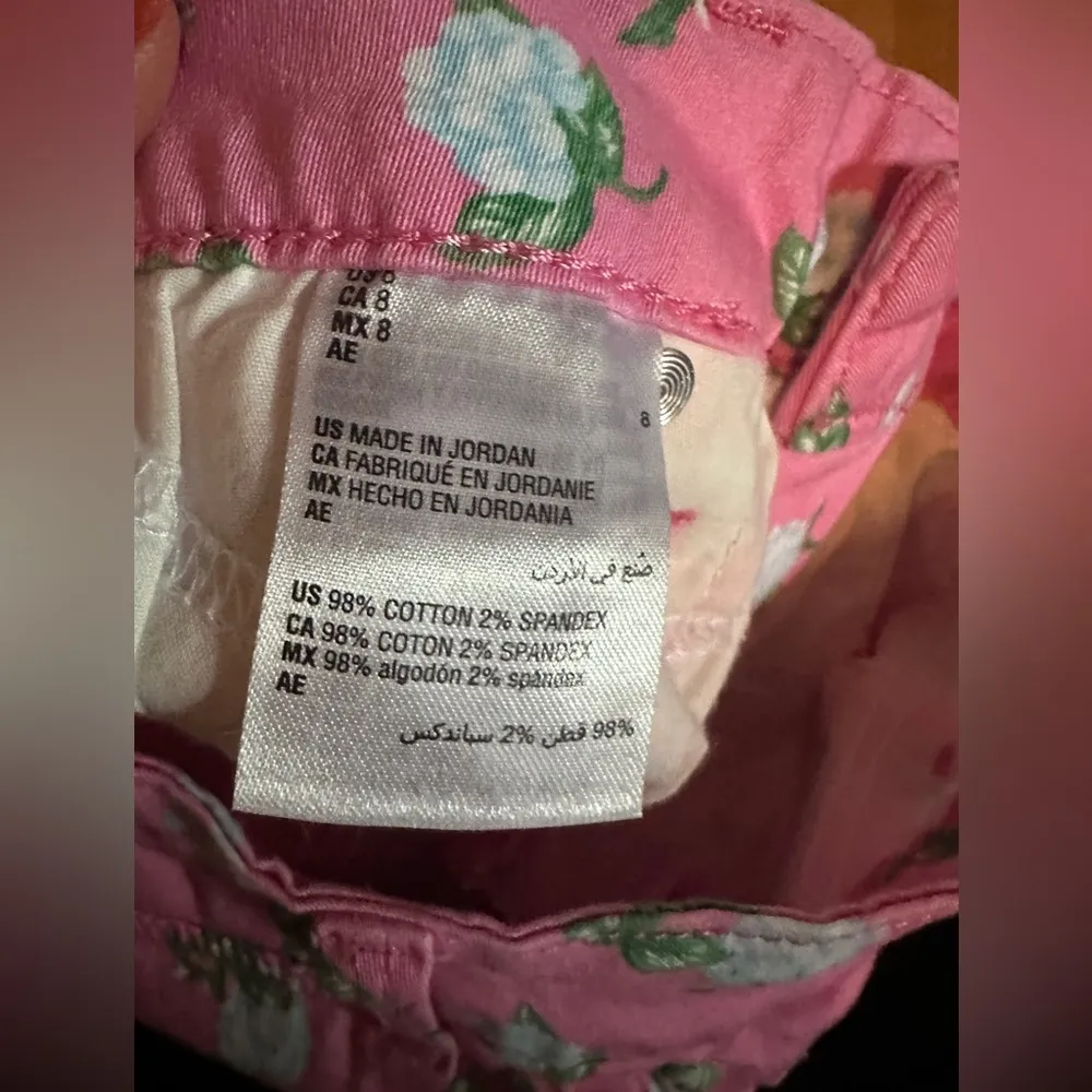 Charter Club Pink Hydrangea Bristol Printed Skinny Ankle Jeans Pants, Size 8 - Image 7