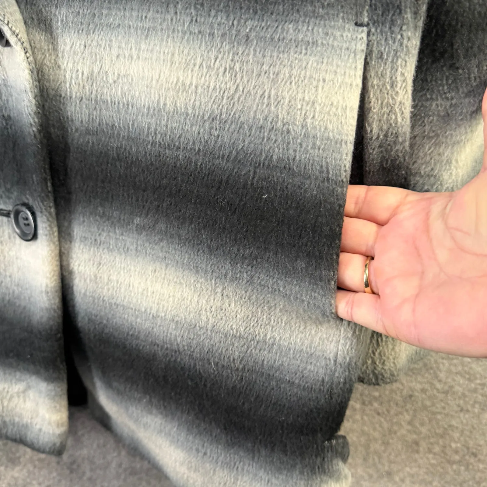 Dipdrops 10th Anniversary Stripe Jacket M Black White Gray Ombre Striped Japan Size M - Image 6