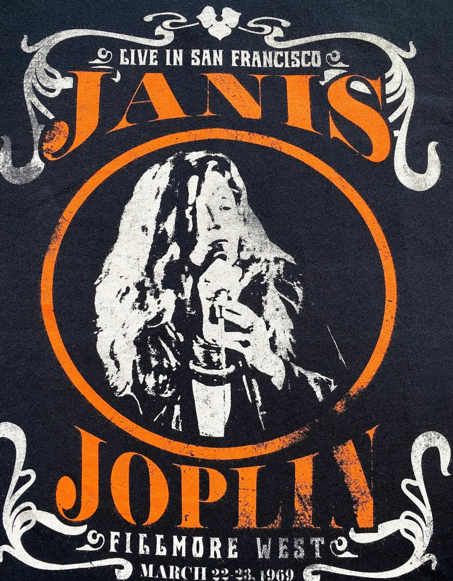 Janis Joplin ‘San Francisco 1969’ Tee Black Size M - Image 2