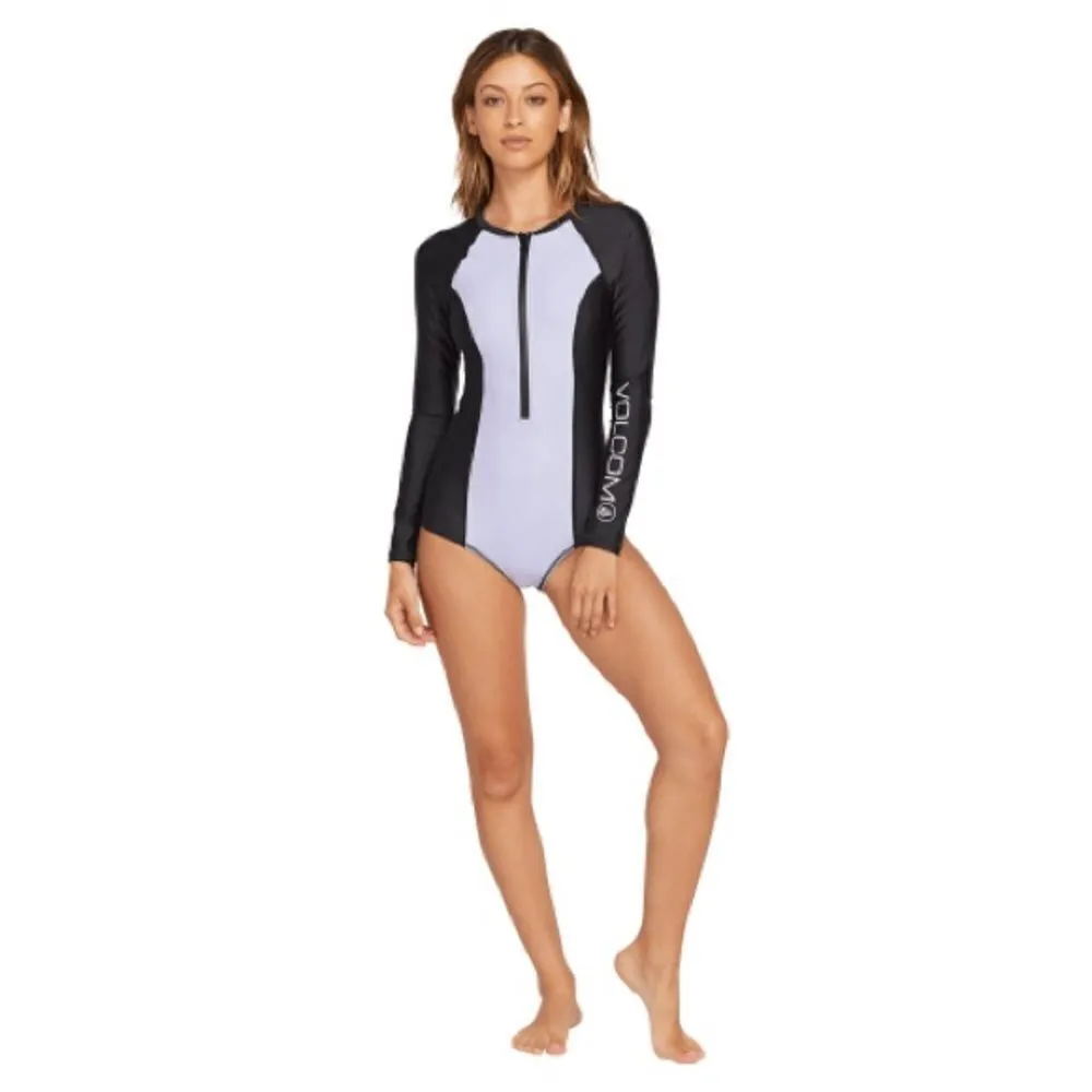 Volcom Violet Purple Simply Solid Bodysuit Sz XS NWOT - Image 2