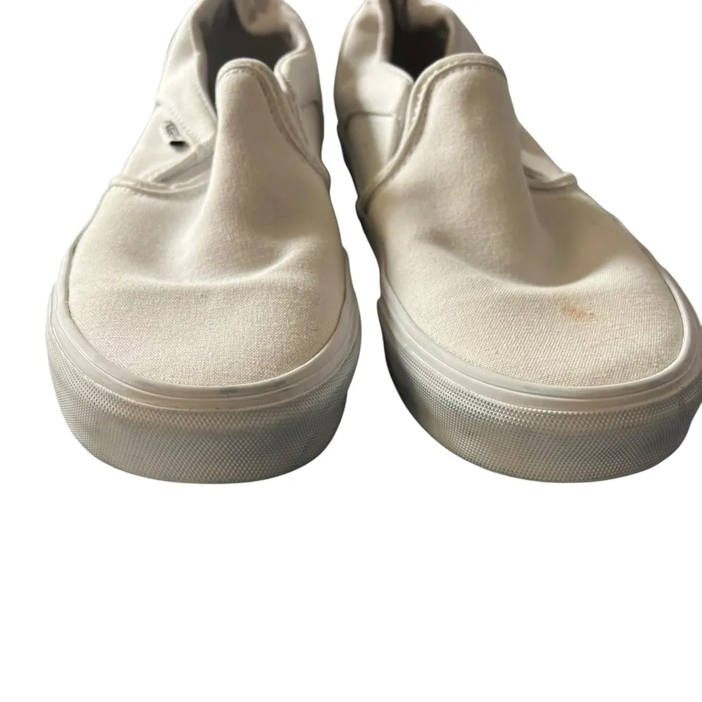 Vans Women's Classic Slip On White Sneakers - Image 3