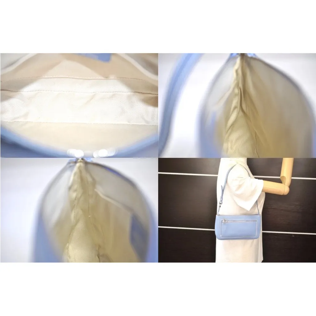 Salvatore Ferragamo Light Blue Shoulder Bag - Image 10