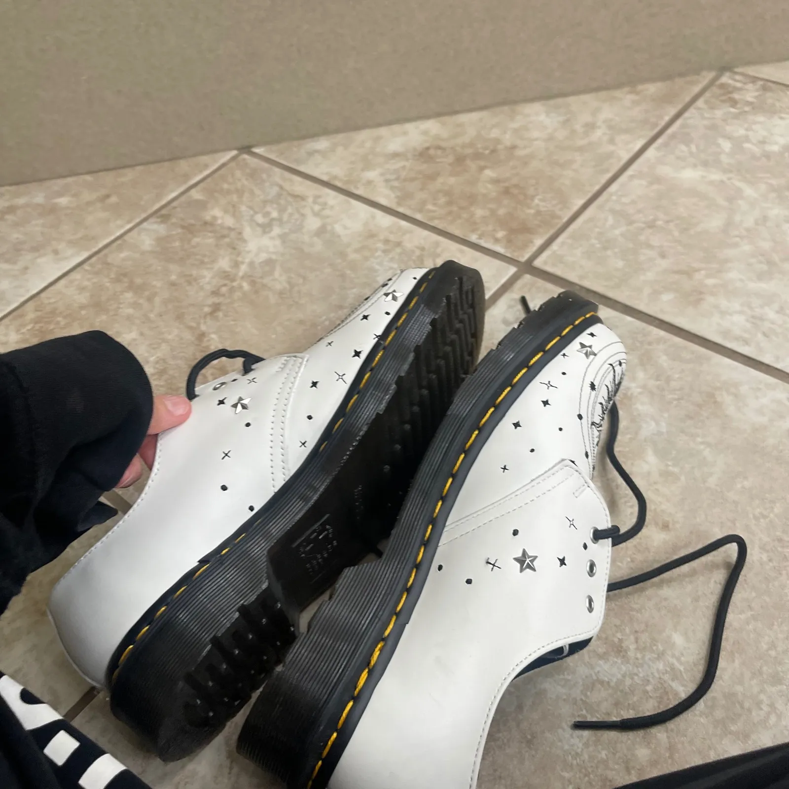 Dr Martens 1461 Cosmic Sun Moon NWOT Print Leather Oxford Shoes Women US 8/M 7 - Image 10