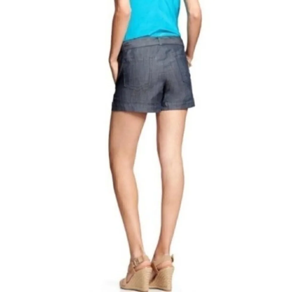 Banana Republic Shorts 2 Martin Fit Chambray Tie Summer Vacation Trip Belt Tie - Image 5