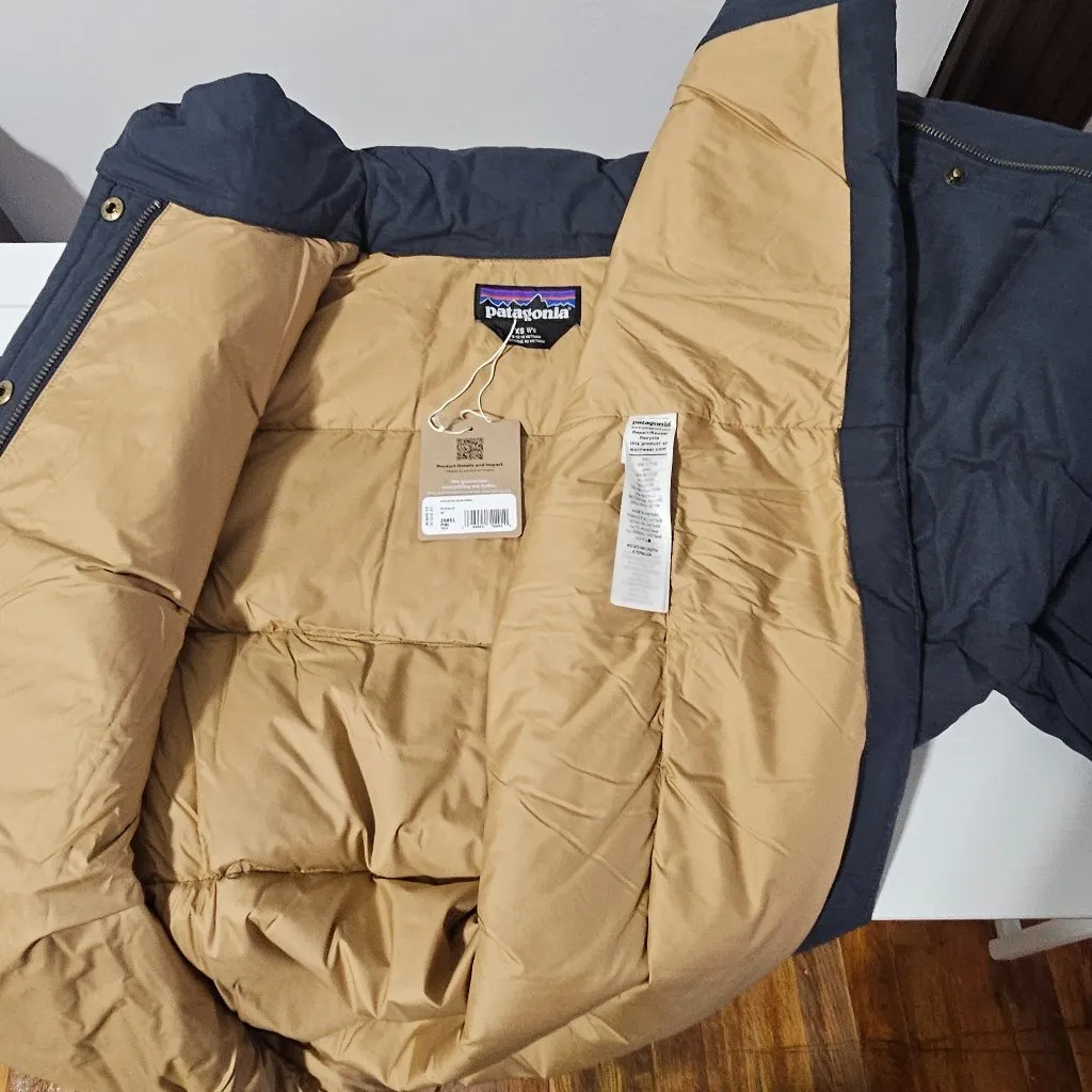 Patagonia Women's Cotton Down Parka - Pitch Blue - Size XS - 26851 - Image 10