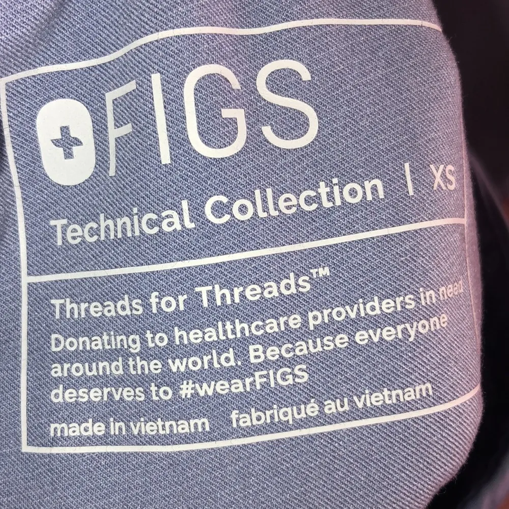 Figs Vapor Blue Space Dye Rafaela Top and bottom nurse scrubs soft medical field - Image 12