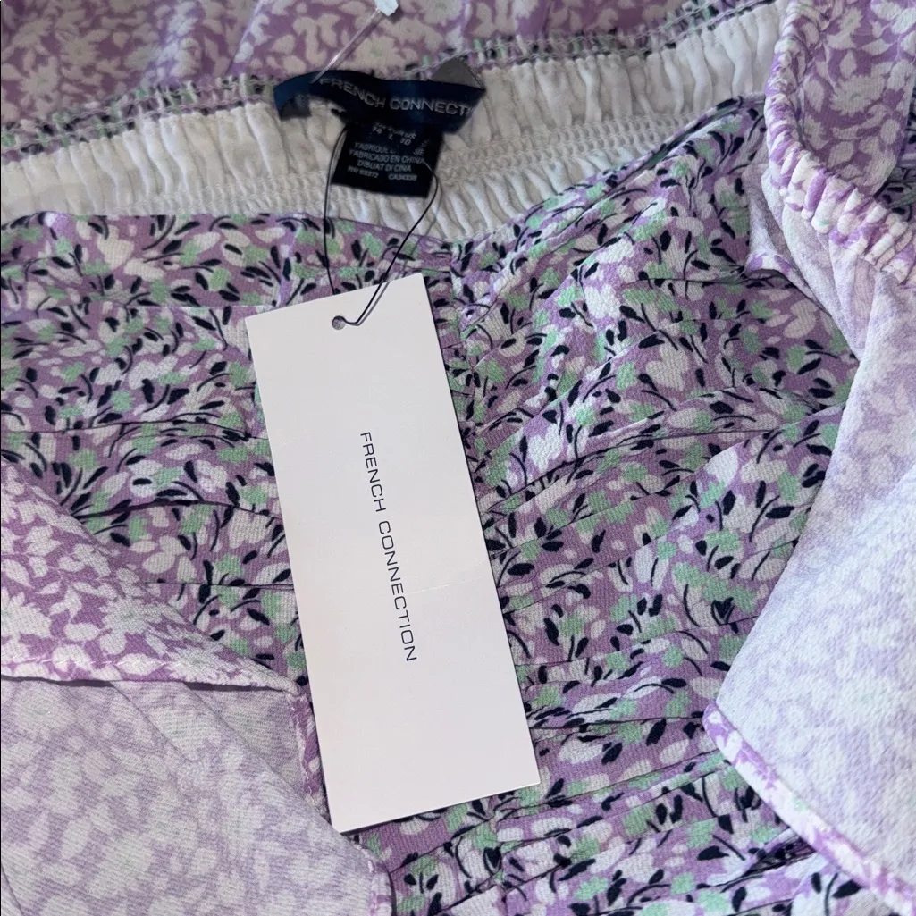 NWT FRENCH CONNECTION ENORA BREYA VERONA FLORAL RUCHED MINI DRESS 10 - Image 9