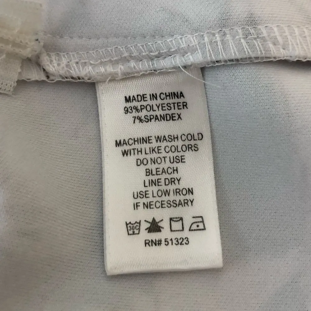 1. State Aqua White Drawn Floral Pleated Skater Skirt Banded Waist size M - Image 8