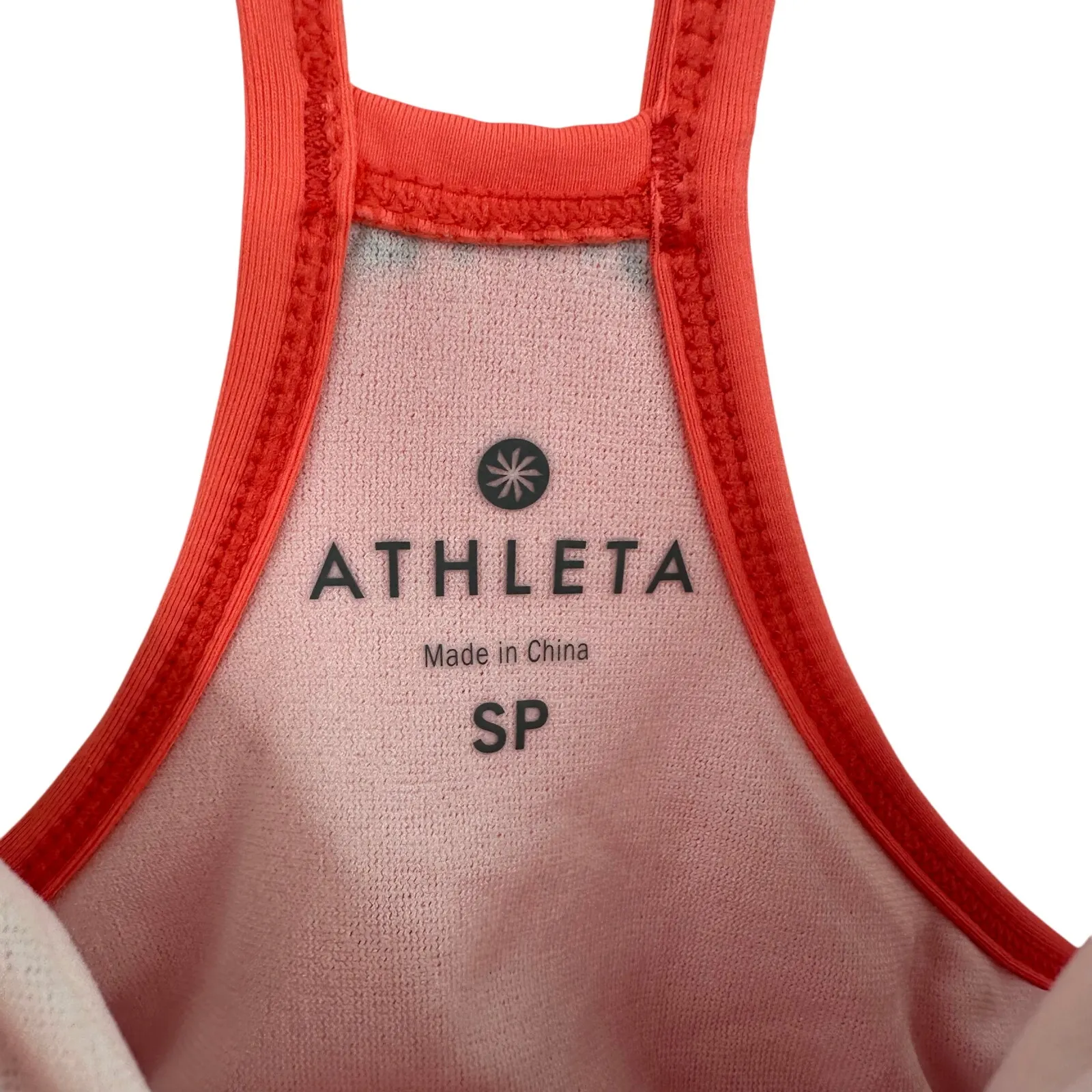 Athleta Size Small Petite Sleeveless Activewear‎ Dress Pink Coral Color Short - Image 3