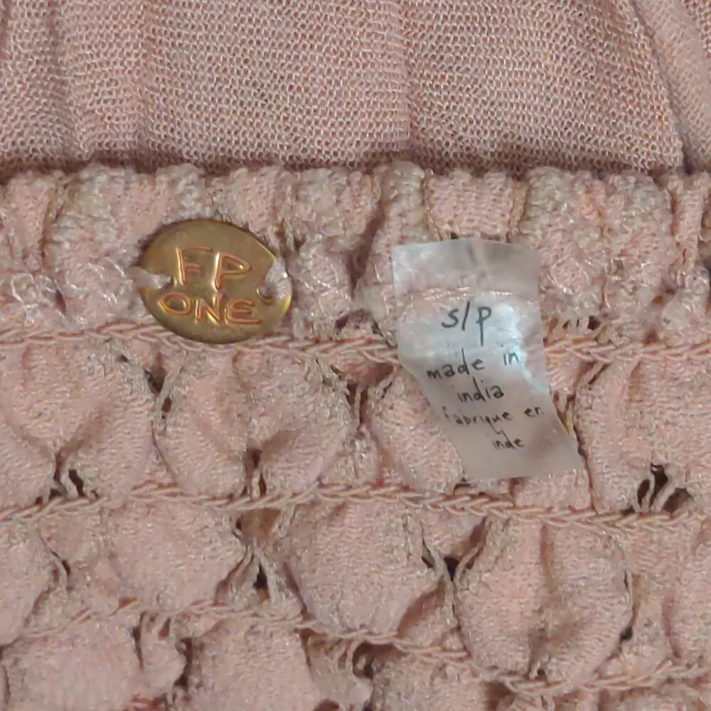 Free People Adella Slip Dress Mini Rose Lace Adjustable Ruffle Smocked S New - Image 10