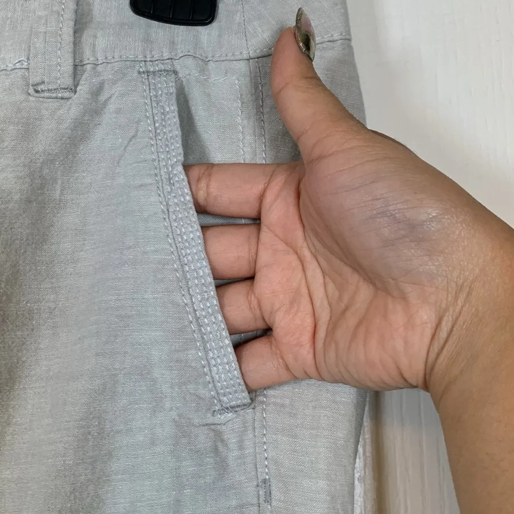 Anthropologie Pilcro and Letterpress Linen/Cotton Blend Pants Size 6 #VEG-2798 - Image 4