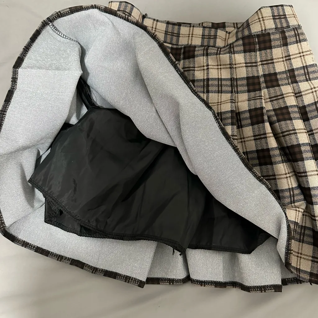 Khaki Mini Skirt Tan - Image 2