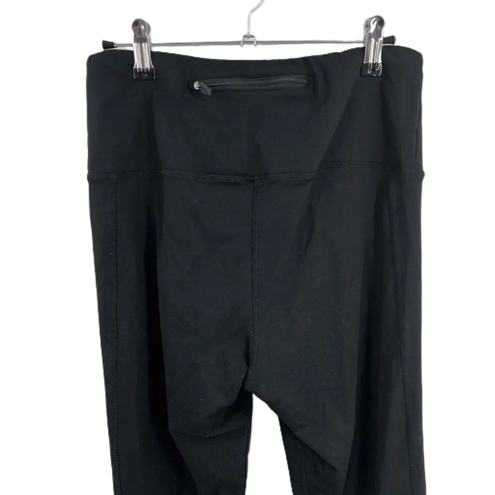 Electric Yoga Black Moto Style Leggings Panel Details Womens Medium - Image 5