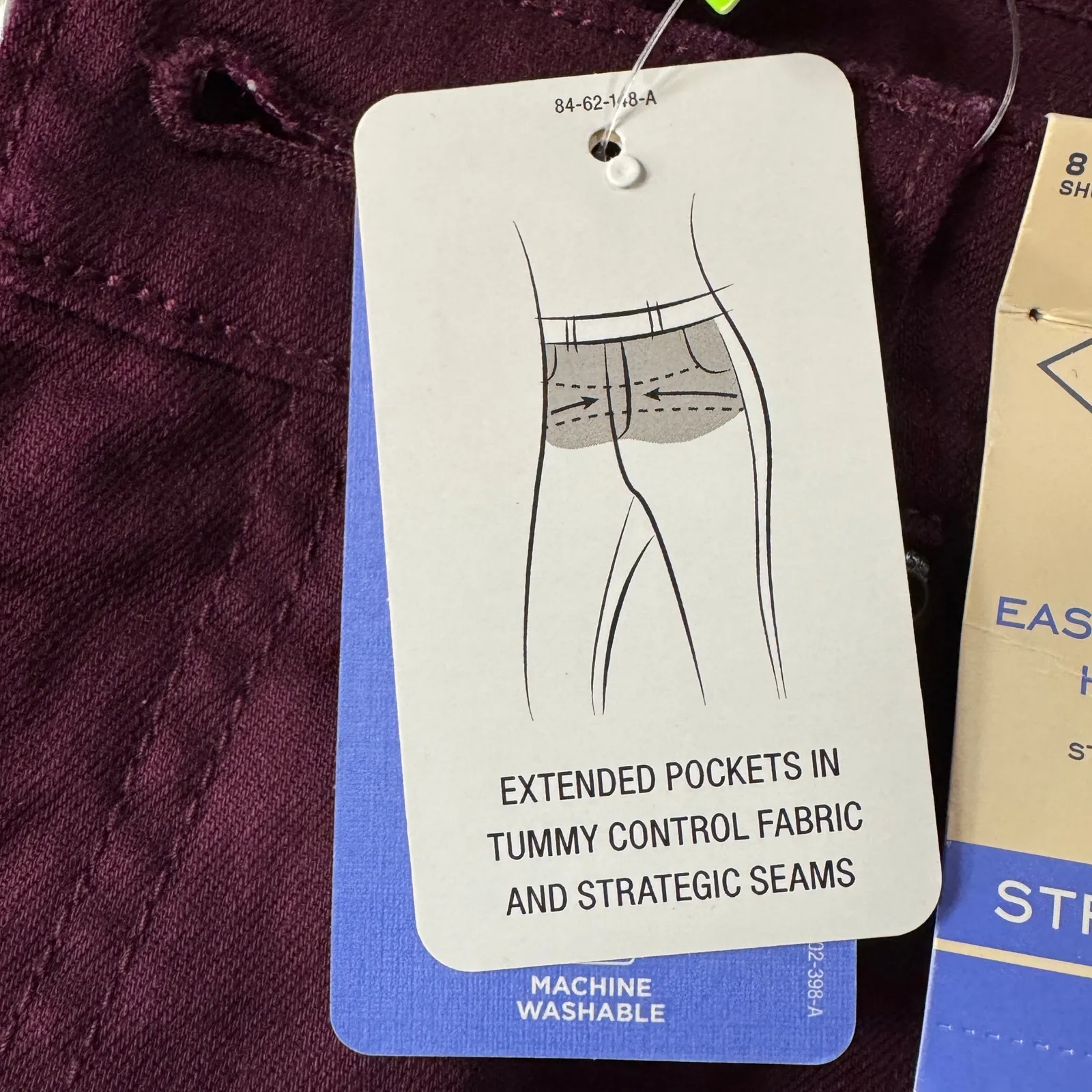 St. John's Bay SZ 8 SHORT Straight Leg Jeans Stretch Mid-Rise Tummy Control New - Image 9