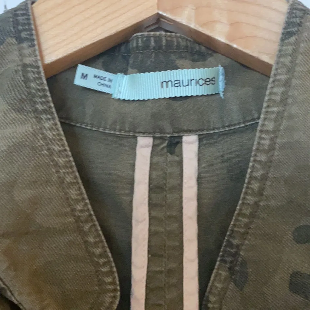 Maurice's 💚🤎 Camo Utility Jacket - Image 3