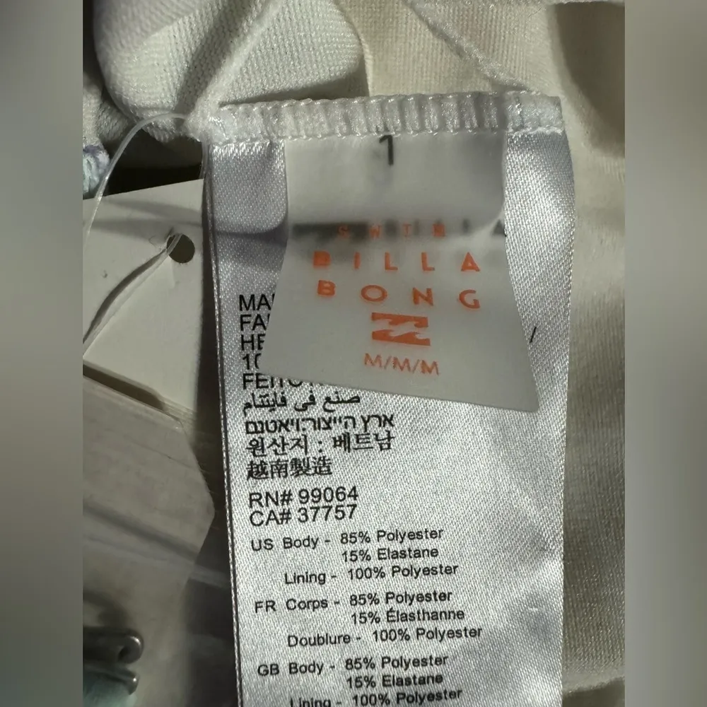 Billabong Women's Break A Dawn Striped Tube Bandeau Bikini Top Size Medium NWT - Image 9