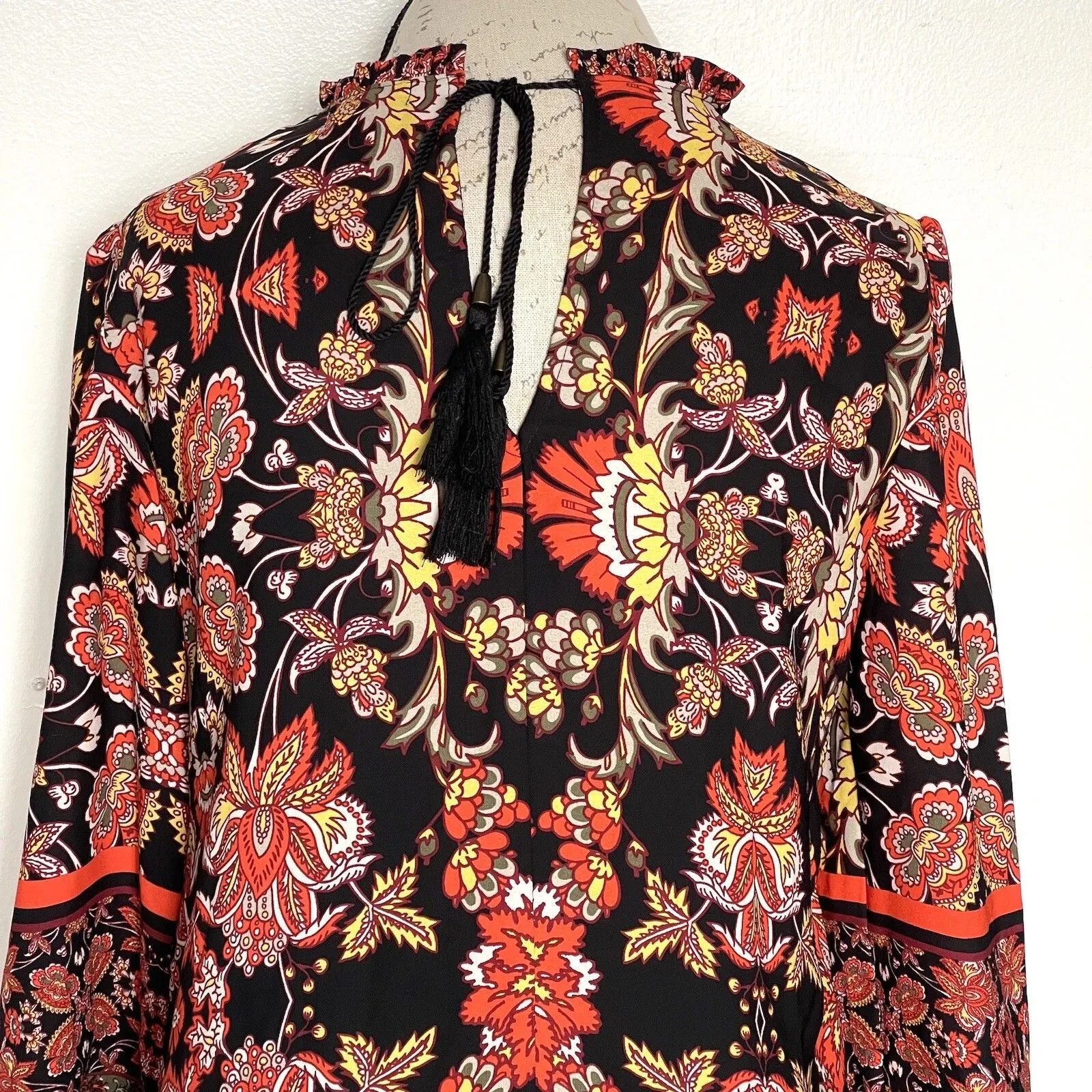 Takara Dress Womens Sz Small Floral Shift Prairie Hipster Boho Bohemian Festival - Image 6