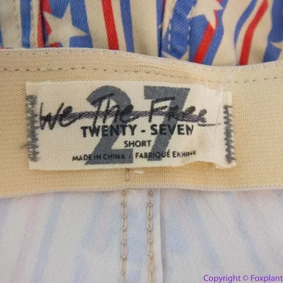 NEW Free PeoplePenny Pull On Flare Jeans Stars And Stripes‎ Print , 27 - Image 13