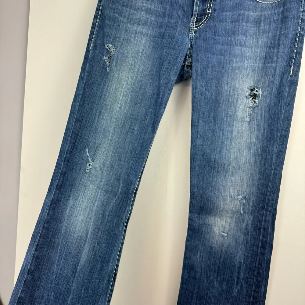 BKE Buckle Stella Bootcut Jeans Sz 30 Distressed Medium Wash Denim - Image 5