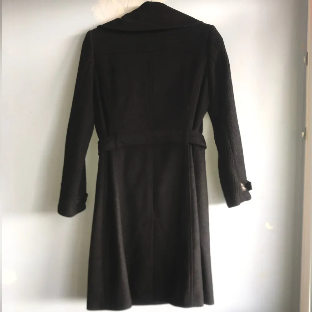 Andrew Marc Mid Length Wool Double Breasted Button Up Winter Coat 2 - Image 4