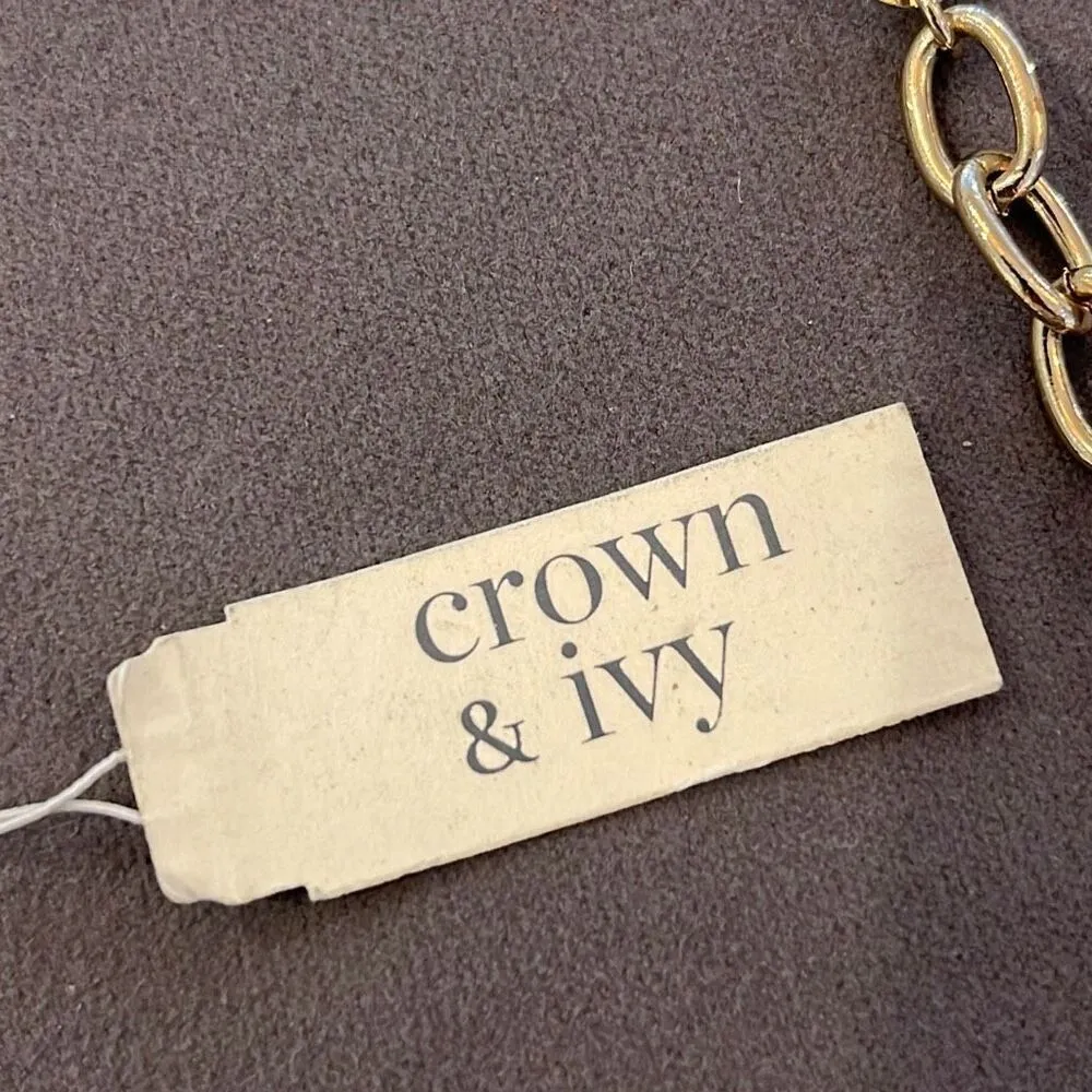 Crown & Ivy Womens Montauk Weekend‎ Sea Charm Bracelet Goldtone NWT - Image 6